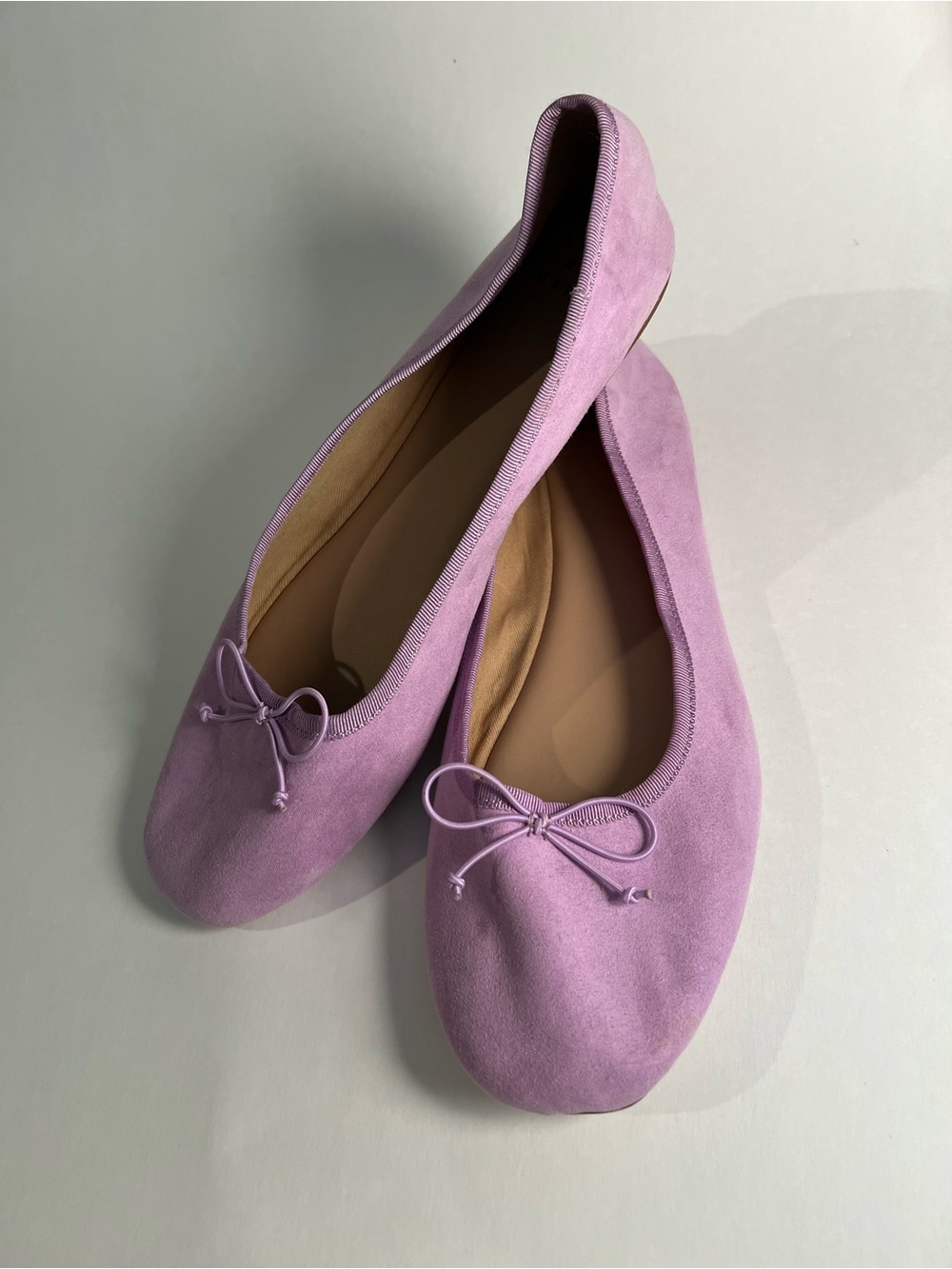 Women’s a new day Lilac Suede Like Ballet Flats - Women's Slip-On Comfort SZ 10